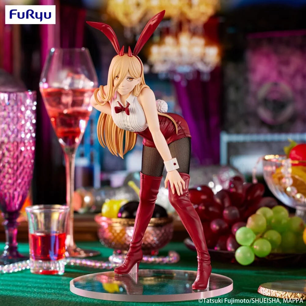 25cm Figurine d'action FuRyu (édition BiCute Bunnies) Chainsaw Man | Modèle de collection en boîte de Power en tenue cute bunny, parfaite comme cadeau ou objet décoratif pour les fans de l'anime