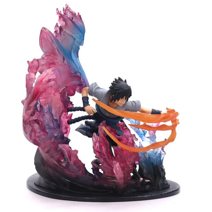 Figurine d'action en Duo Sasuke vs Itachi mode Susanô Modèle de collection, décoration d'intérieur unique, parfait comme cadeau pour les fans d'anime