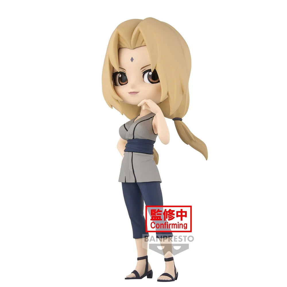 14cm Figurine Originale Bndai Banpresto Q Posket | Modèle en PVC de Tsunade. Parfait comme décoration de bureau ou cadeau pour les fans d'anime et les enfants