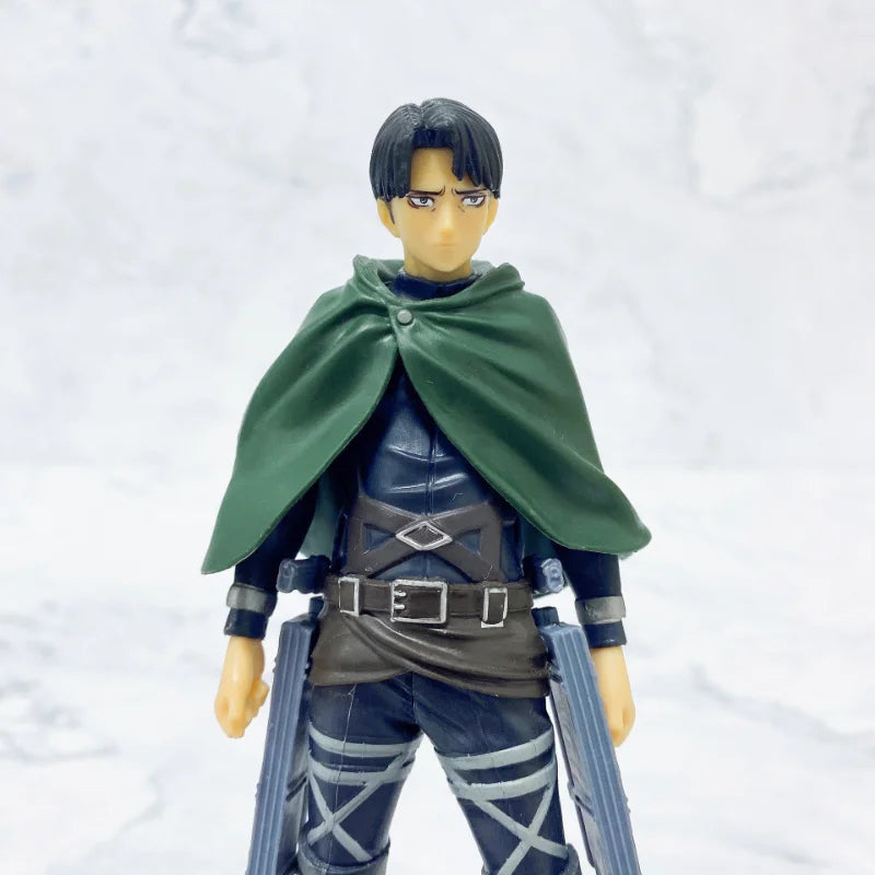 16cm Figurines Attack on Titan | Figurines de collection représentant Eren, Mikasa et Levi de Attack on Titan. Idéal pour les fans et les collectionneurs, ces modèles détaillés apportent l'univers de l'anime dans votre espace