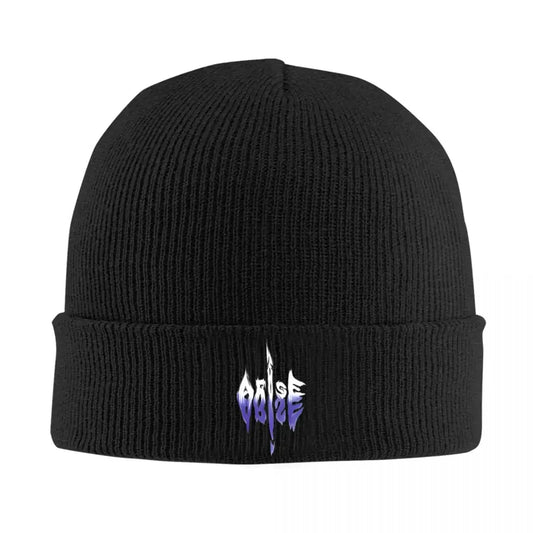 Gorro cálido de punto para otoño/invierno inspirado en Solo Leveling. Ideal para cosplay o como accesorio de disfraz, este sombrero unisex es perfecto para fiestas o como regalo para los fanáticos del anime.