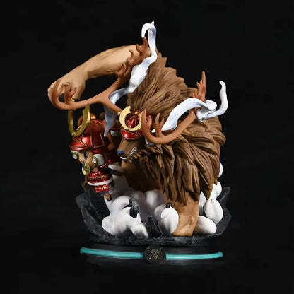 Figura de una pieza de 14 cm | Figurilla que representa a Chopper con su vestimenta del arco de Wano Onigashima. ¡Ideal para fans de One Piece y coleccionistas de objetos kawaii! 