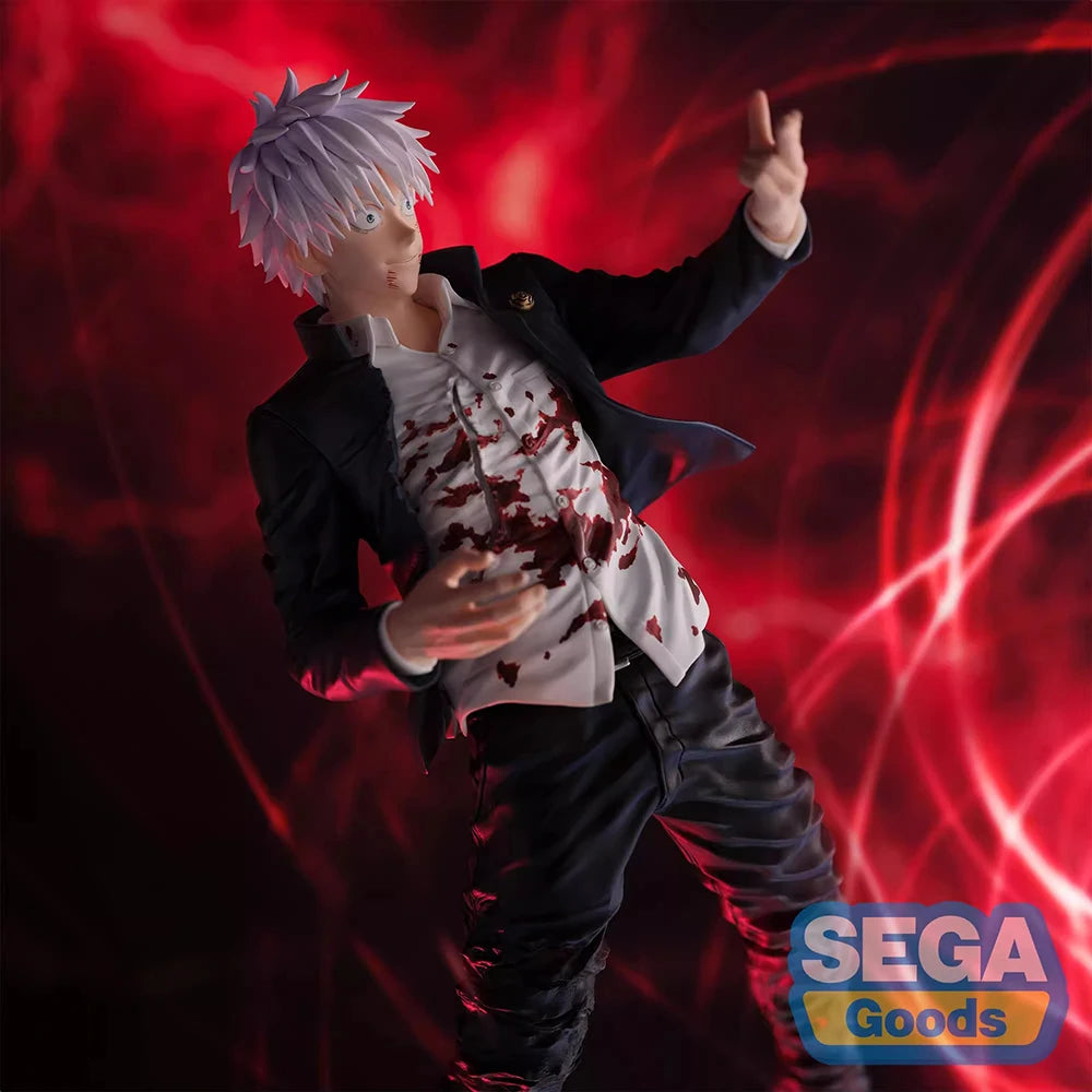 24cm Figurine originale SEGA FiGURiZM Jujutsu Kaisen | Figurine d'action détaillée de Satoru Gojo (Cursed Technique Reversal: Red), idéale pour les fans et collectionneurs de l'anime Jujutsu Kaisen. Parfaite pour décorer ou offrir