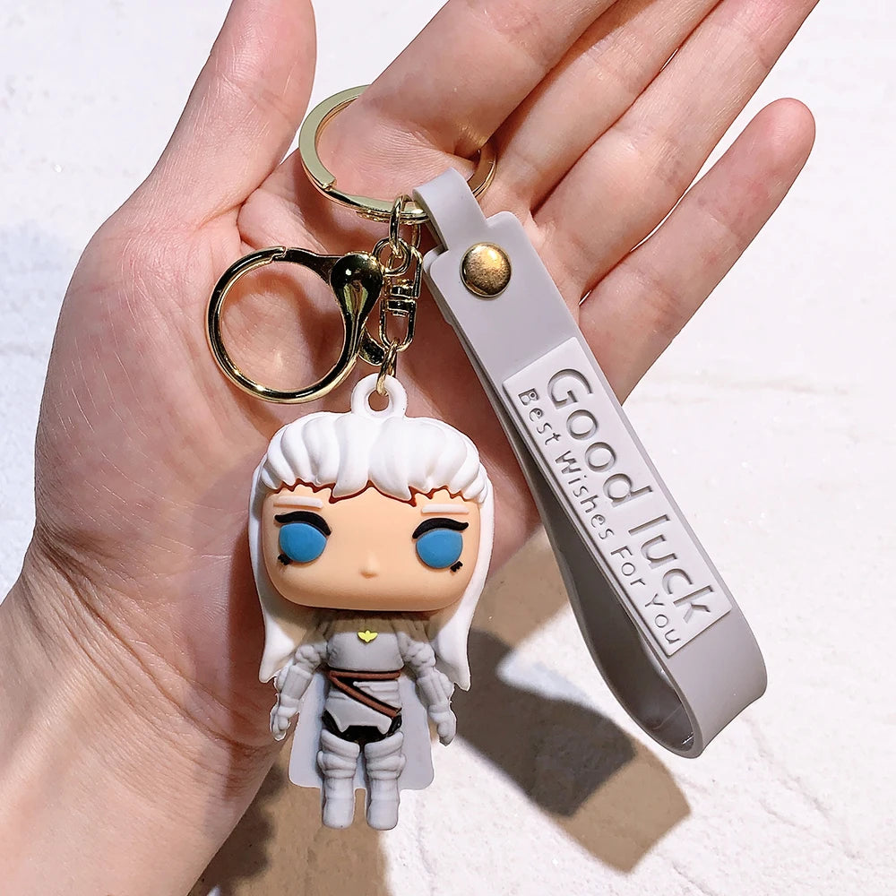 Ajoutez du style à vos accessoires avec ce porte-clé en silicone Berserk. Il est parfait pour personnaliser votre sac à dos, trousseau de clés ou voiture. Un cadeau idéal pour les fans de l'anime !