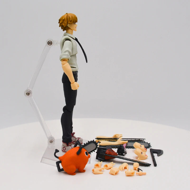 17cm Figurine Figma #586 Chainsaw Man | Figurine Denji avec Pochita, modèle articulé de haute qualité, comprenant accessoires et détails précis. Idéal pour les fans et collectionneurs. Parfait comme jouet, décoration ou cadeau