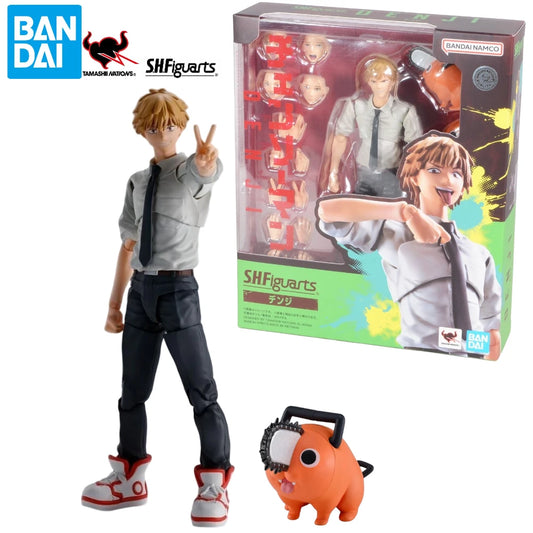 14cm Figurine d'action Bandai S.H.Figuarts Chainsaw Man | Figurine articulée collector de Denji en PVC, parfaite comme cadeau pour les fans de l'anime