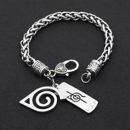 Bracelets Ninja en Métal Naruto, cosplay pour hommes et femmes, bracelet à la mode, accessoire classique idéal comme cadeau