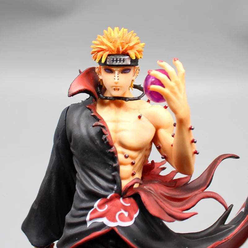 23cm Figurine Naruto | Figurine de collection détaillée du personnage Pain, parfaite pour la décoration de bureau ou comme cadeau d'anniversaire pour les fans de Naruto