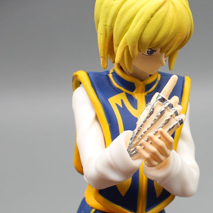 18cm HUNTER X HUNTER Figure | Collectible model representing Kurapika Kuruta, emblematic member of the protagonists in HUNTERxHUNTER. This figure is perfect for decorating a desk or giving as a birthday gift 