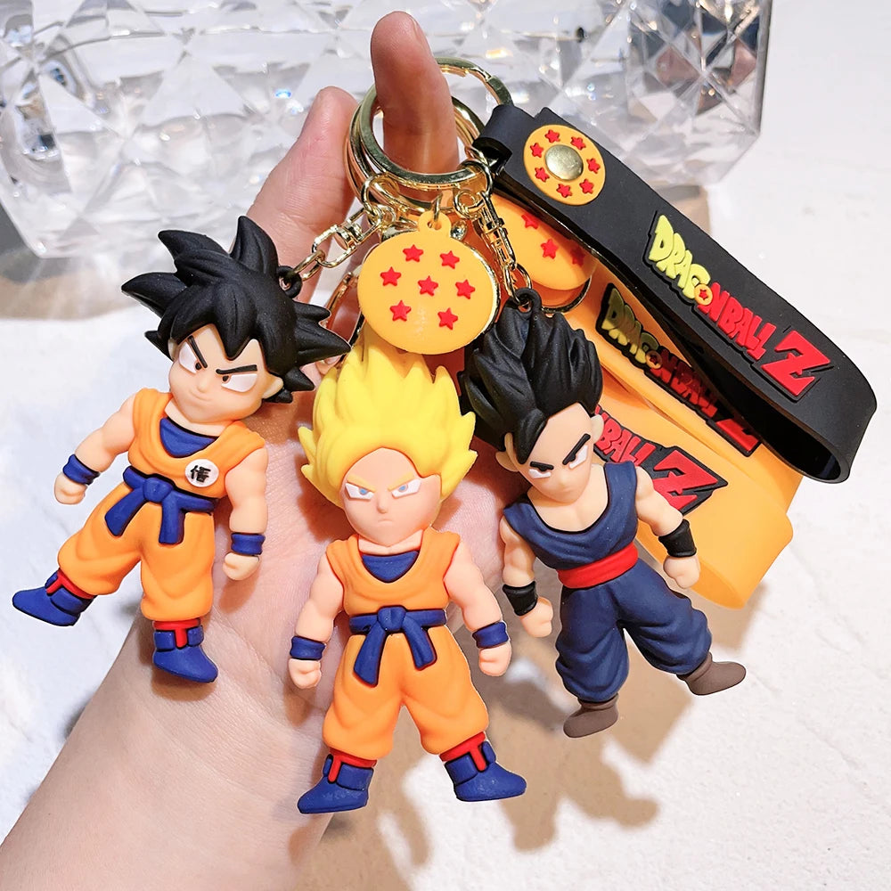 Porte-clés Figurine Dragon Ball, poupée pendentif créatif, porte-clés de voiture, accessoires pour sac à dos, idéal comme cadeau