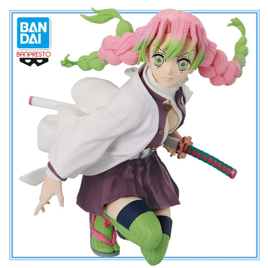 14cm Figurine Demon Slayer officielle BANDAI BANPRESTO | Modèle PVC détaillé de Kanroji Mitsuri le pilier de l'amour, parfait pour les fans et collectionneurs d'anime