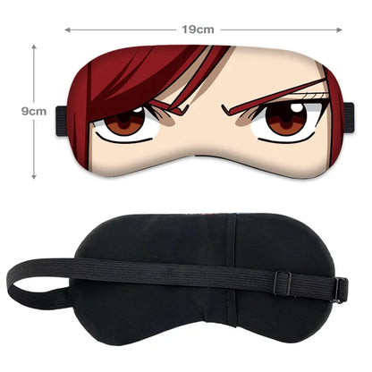 FAIRY TAIL Eye Mask Natsu Lucy Cartoon Eyepatch Erza Gray Kawaii Shading Sleep Eyeshade Cute Anime Goods Collection Cosplay Gift