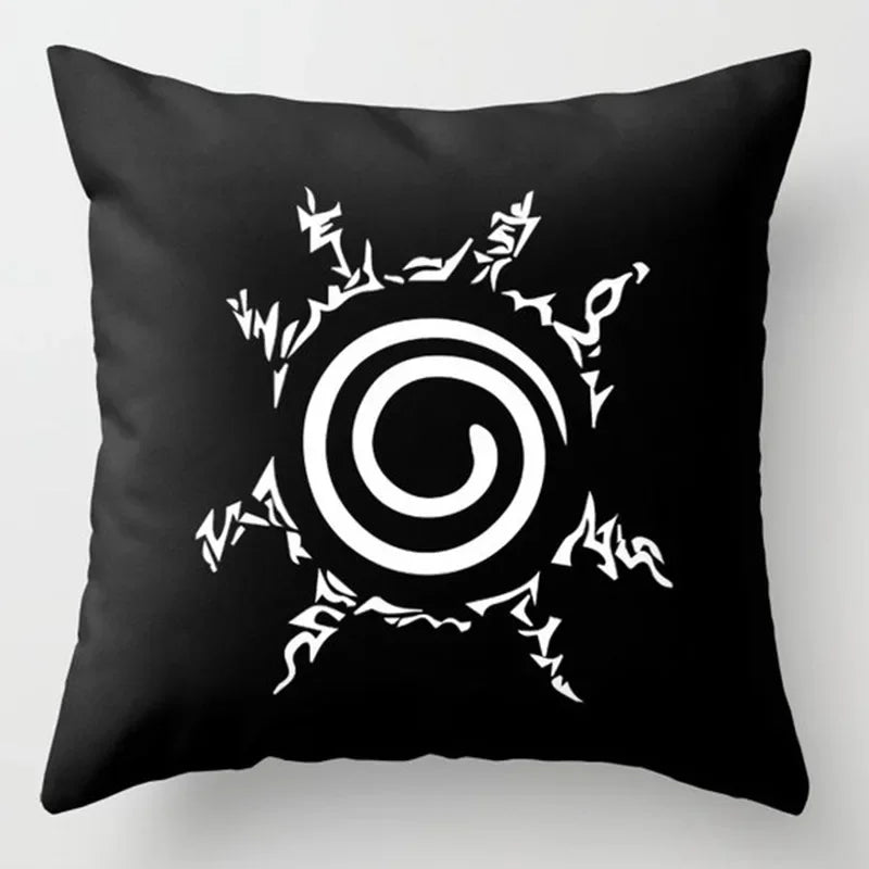 Housse de coussin imprimée Naruto : motif Nuage Rouge Uchiha Itachi, housse carrée pour canapé, décoration, jouet, cadeau