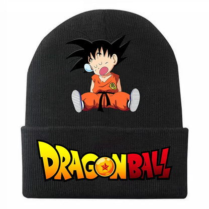 Bonnets en Coton Automne/Hiver DRAGON BALL avec broderie des personnages, chaud et stylé