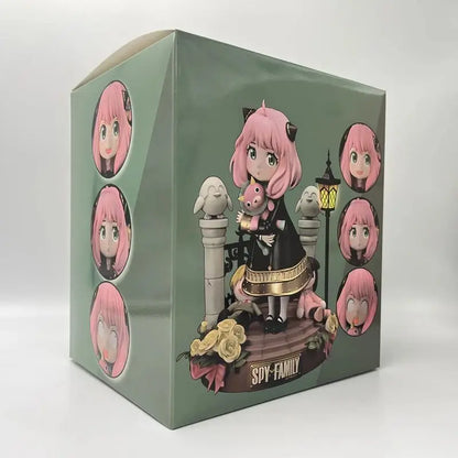 Figura ESPÍA×FAMILIAR de 20cm | Figura que representa a Anya Forger con 2 caras intercambiables, modelo coleccionable Kawaii para fans del anime 