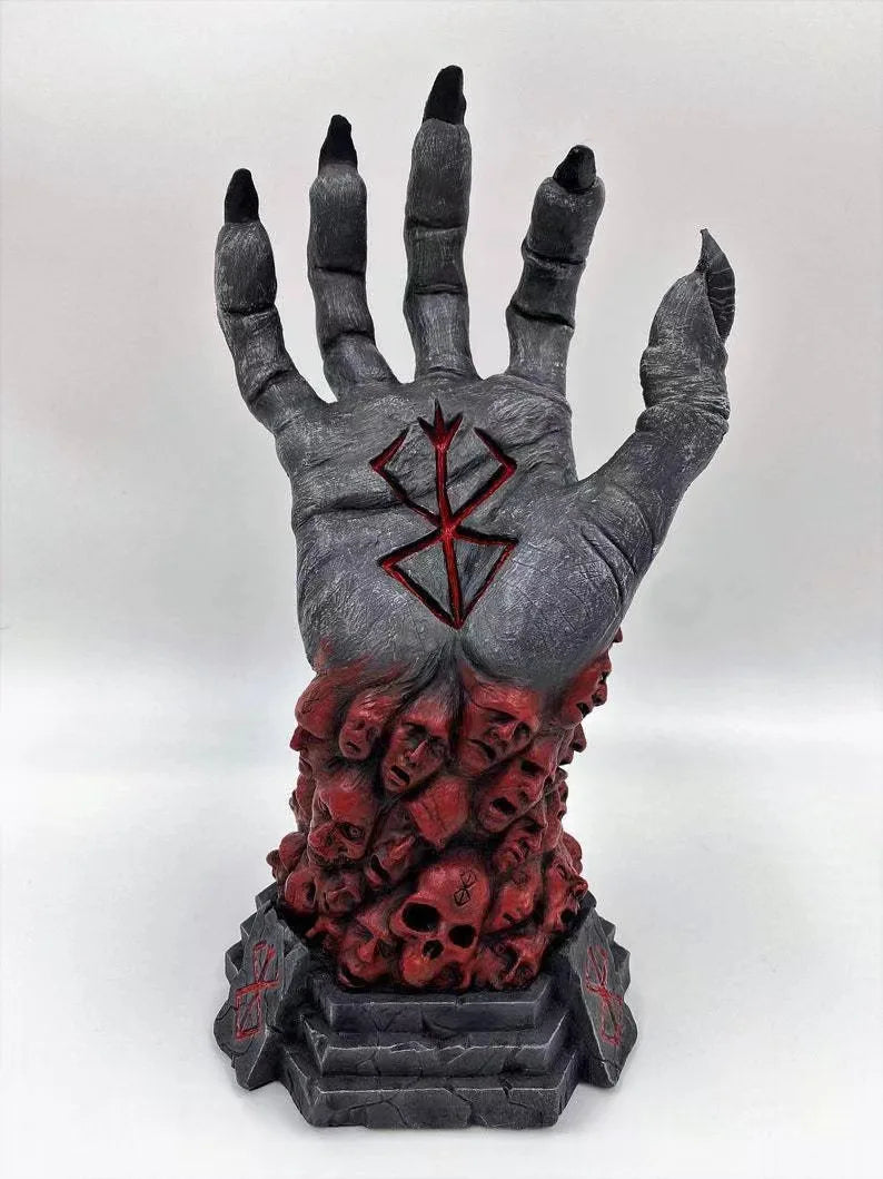 26cm Figurine Berserk | Figurine en résine inspirée de Berserk, représentant la Main de Dieu. Idéale pour les collectionneurs et comme cadeau d'anniversaire pour les fans d'anime