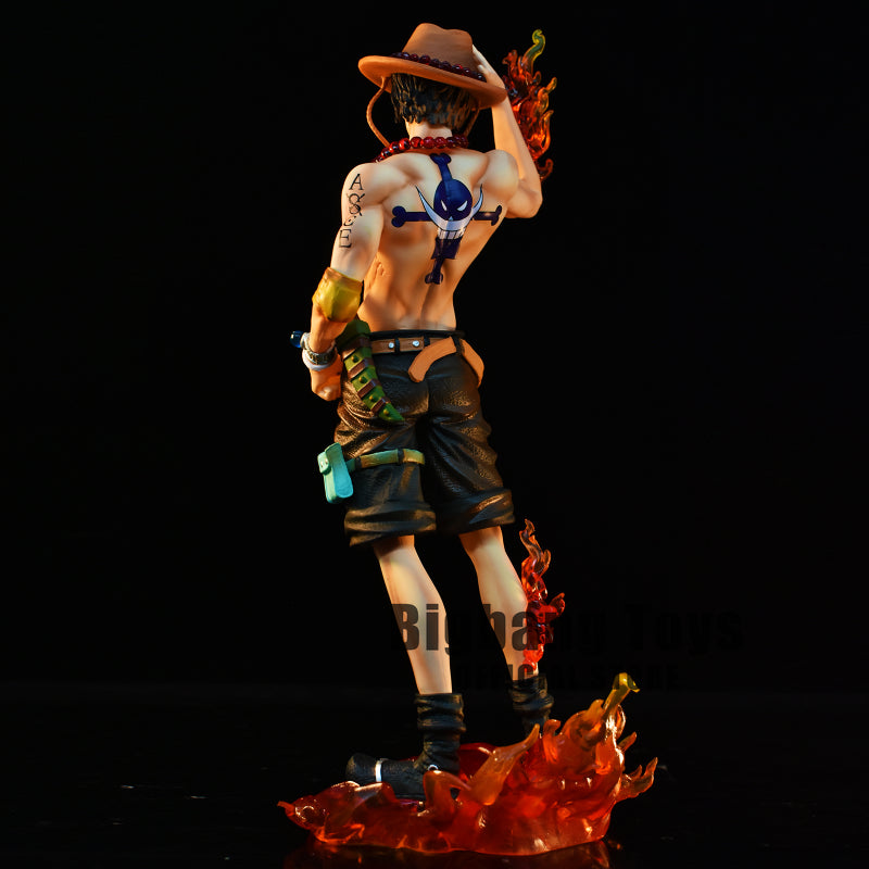 Figura de una pieza de 23 cm | Figura de colección que representa a Ace, el famoso hermano de Luffy en One Piece. ¡Perfecto para fanáticos y coleccionistas, agregará un toque de aventura a cualquier colección!