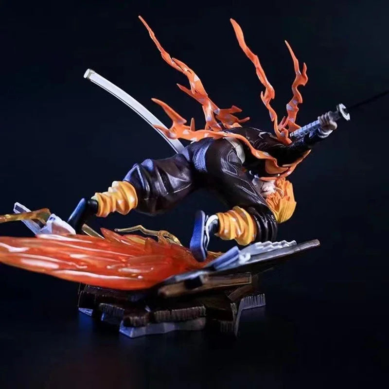 Figurines Demon Slayer | Figurines représentant Zenitsu, Kanroji, Akaza, Shinobu, Muichiro,  Kyojuro et Kokushibo. Parfaites pour décorer un bureau ou une étagère, ces figurines détaillées sont idéales pour les fans de Demon Slayer