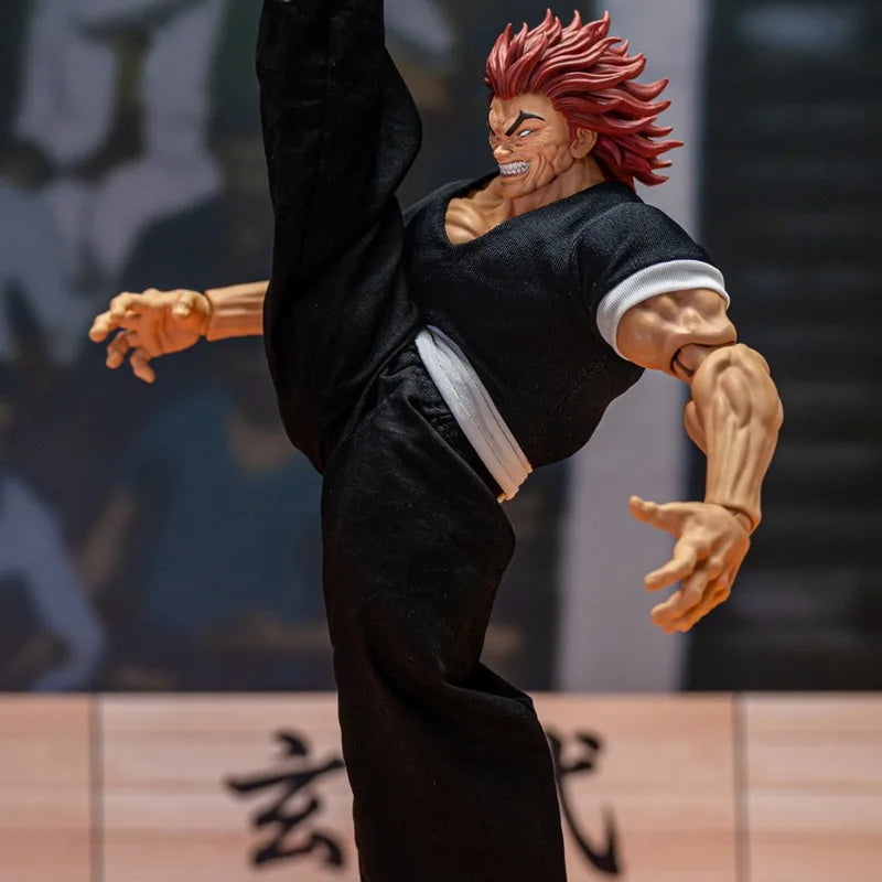 18cm Figurine BAKI | Figurine d'action articulée représentant Hanma Yujirō. Modèle de collection détaillé et parfait comme cadeau pour les fans de Baki