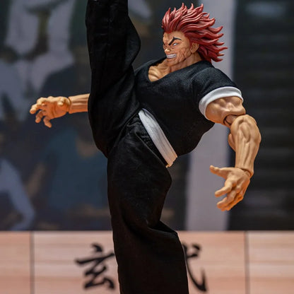 18cm Figurine BAKI | Figurine d'action articulée représentant Hanma Yujirō. Modèle de collection détaillé et parfait comme cadeau pour les fans de Baki