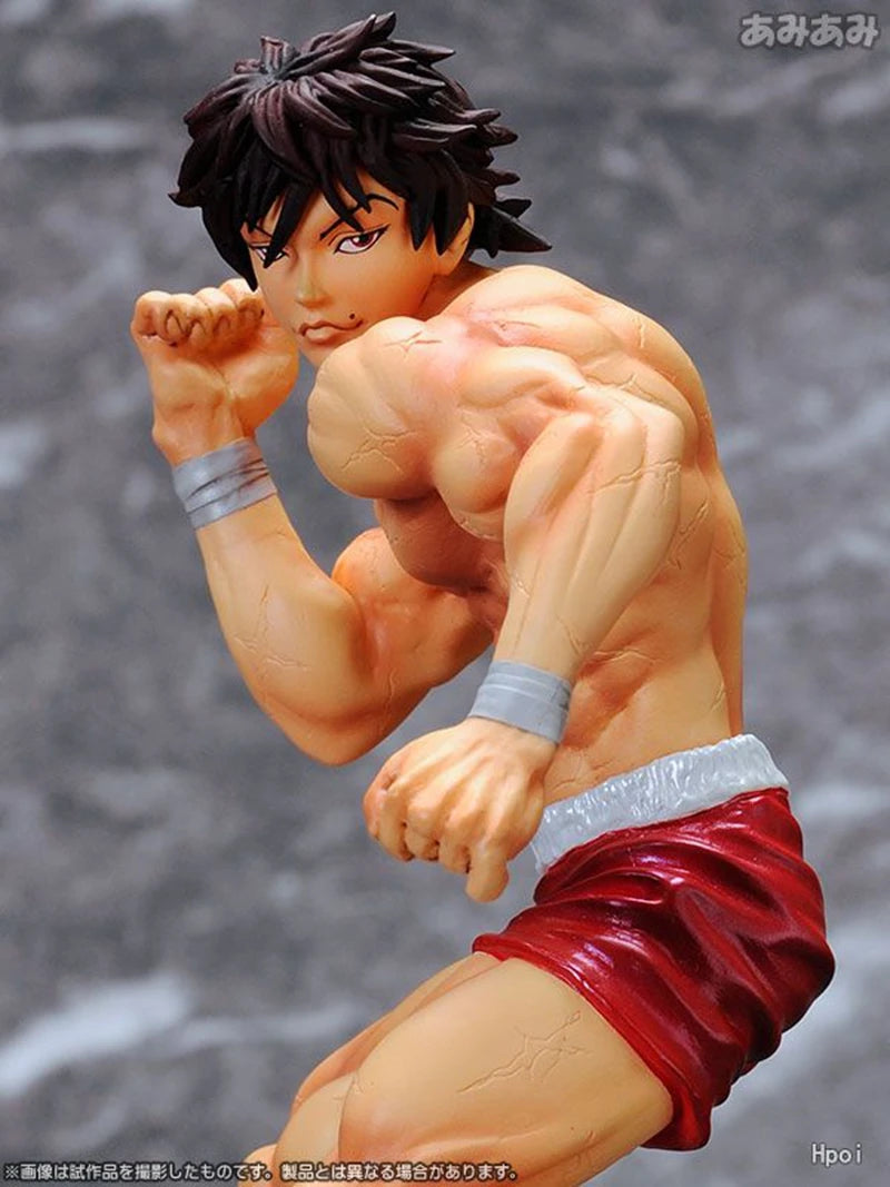 Figura Hanma Baki de 15 cm | Figura de PVC de 15 cm que representa a Baki, de Baki the Grappler. Ideal como regalo de cumpleaños para niños o coleccionistas.