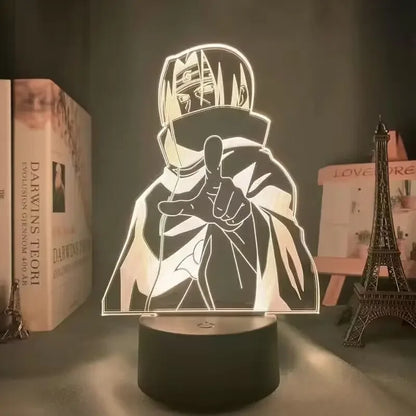 18*10cm Veilleuse LED 3D Naruto en acrylique sur support, décoration pour chambre, cadeau d'anniversaire idéal pour les fans de Naruto