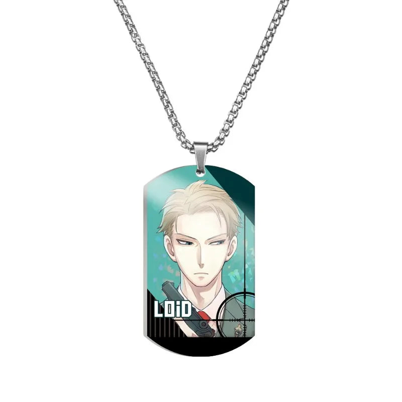 Collar ESPÍA×FAMILIAR | Collar de cosplay inspirado en Spy x Family, con un colgante que representa a los miembros de la familia Forger. Esta elegante joyería es perfecta para las fanáticas del anime, ideal como accesorio de cosplay o como regalo.