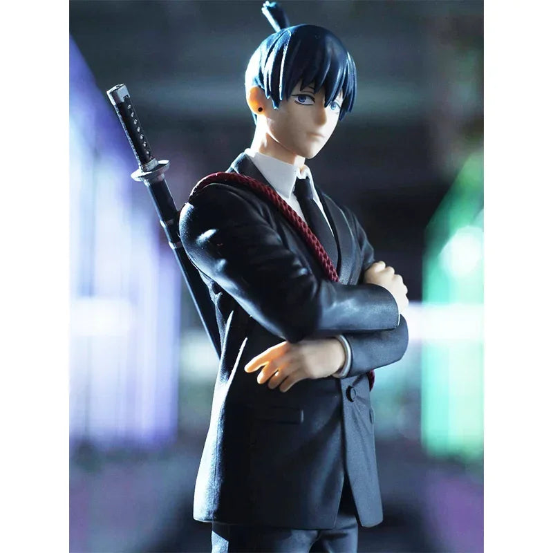 16cm Figurine Originale Bandai (CHAIN SPIRITS Vol.2) Chainsaw Man | Modèle d'action en PVC de Hayakawa Aki, parfait pour les collectionneurs et comme cadeau