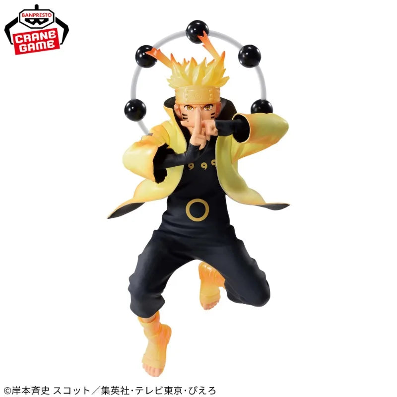 Figura Bandai BANPRESTO de 14 cm (Edición especial Vibration Stars) - Naruto Shippuden | Maqueta en PVC de Uzumaki Naruto en modo Rikudô Sennin, ideal para coleccionistas y fans del anime. Perfecto como juguete, decoración o regalo.