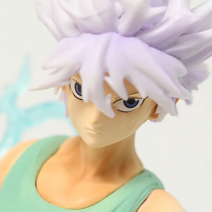 22cm Figurine Hunter X Hunter | Cette figurine de Killua Zoldyck, personnage emblématique de l'anime Hunter x Hunter, est un modèle de collection détaillé et parfait pour les fans