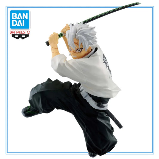 14cm Figurine BANPRESTO Demon Slayer | Figurine collectible de Shinazugawa Sanemi de la série Vibration Stars de Kimetsu no Yaiba. Modèle en PVC détaillé, idéal pour les collectionneurs et les fans de l'anime