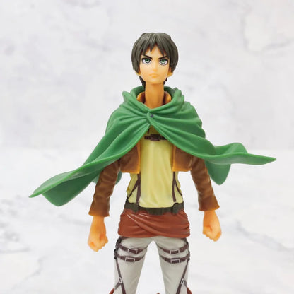 16cm Figurines Attack on Titan | Figurines de collection représentant Eren, Mikasa et Levi de Attack on Titan. Idéal pour les fans et les collectionneurs, ces modèles détaillés apportent l'univers de l'anime dans votre espace