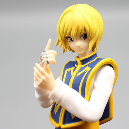 18cm HUNTER X HUNTER Figure | Collectible model representing Kurapika Kuruta, emblematic member of the protagonists in HUNTERxHUNTER. This figure is perfect for decorating a desk or giving as a birthday gift 