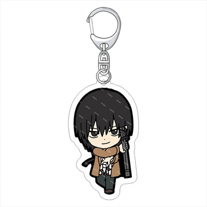 Porte-clés inspiré de Sakamoto Days, mettant en vedette les personnages de l'anime d'action. Accessoire idéal pour les fans, parfait pour personnaliser sacs