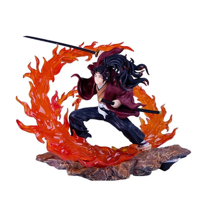 Figura Demon Slayer de 23 cm | Figura que representa a Kokushibo y Yoriichi en acción con efectos de luz. Un regalo ideal para coleccionistas y fans de Kimetsu no Yaiba 