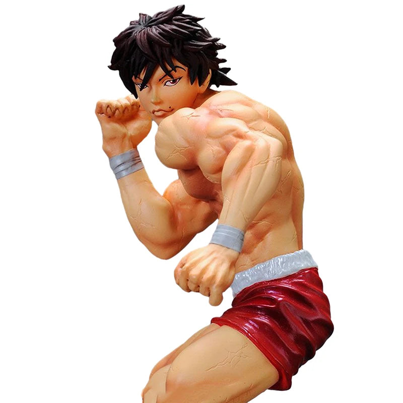 Figura Hanma Baki de 15 cm | Figura de PVC de 15 cm que representa a Baki, de Baki the Grappler. Ideal como regalo de cumpleaños para niños o coleccionistas.