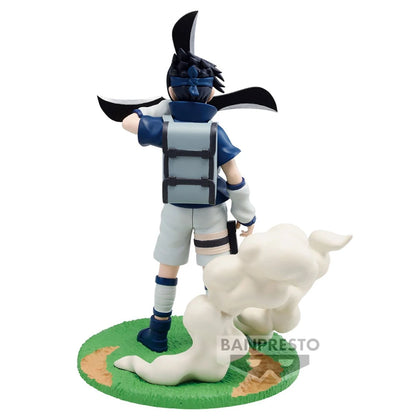 12cm Bandai Banpresto Figure (Memorable Saga Edition) Naruto | Sasuke Uchiha Anime Action Figure Model PVC Collectible Ornament. A perfect gift for Naruto fans and kids