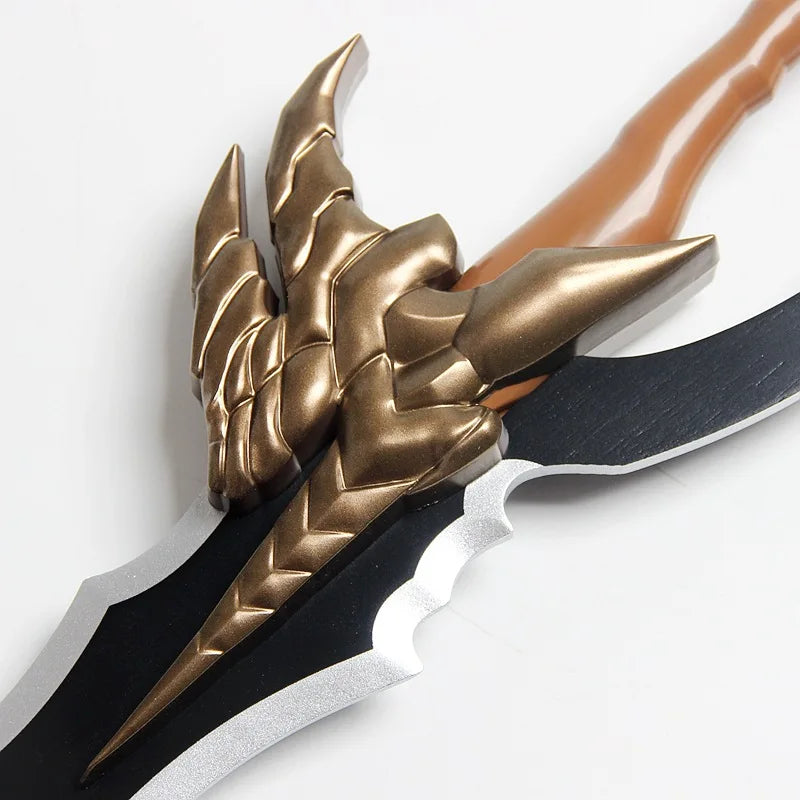 Espada envenenada de 62 cm - Accesorio coleccionable | Réplica en acero del arma Poison Fang con guarda de bambú, inspirada en el anime. Ideal para fans y colecciones de Solo Leveling