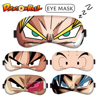 Masque de sommeil Dragon Ball, un bandeau doux et créatif pour les yeux. Idéal pour les siestes et pour protéger vos yeux, parfait pour les fans d'anime !