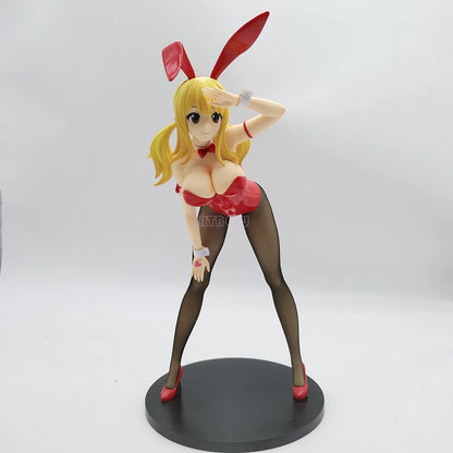 38cm Figurine Fairy Tail | Figurine en PVC de Lucy Heartfilia dans une tenue de bunny. Cette figurine détaillée offre un design de qualité supérieure. Un modèle de collection parfait pour les fans