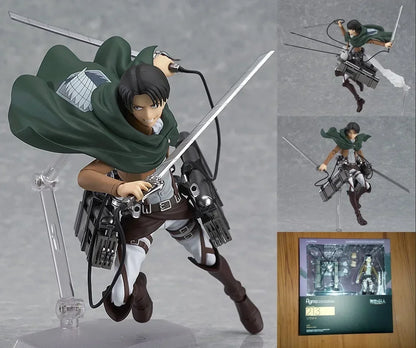 19cm Figurines d'action Attack on Titan | Figurines d'Eren Jaeger, Mikasa Ackerman et Levi Ackerman de Attack on Titan, parfaites pour la collection et comme cadeau pour les fans de la série