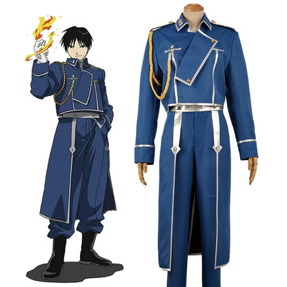 Roy Mustang complete military uniform with jacket, pants and apron. Perfect for cosplay or events