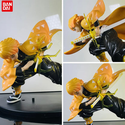 Figurines Demon Slayer | Figurines de Tanjiro, Zenitsu et Rengoku, inspirée de l’anime Demon Slayer. Idéale pour la collection, cette figurine détaillée est un excellent choix de cadeau pour les fans de Kimetsu no Yaiba !