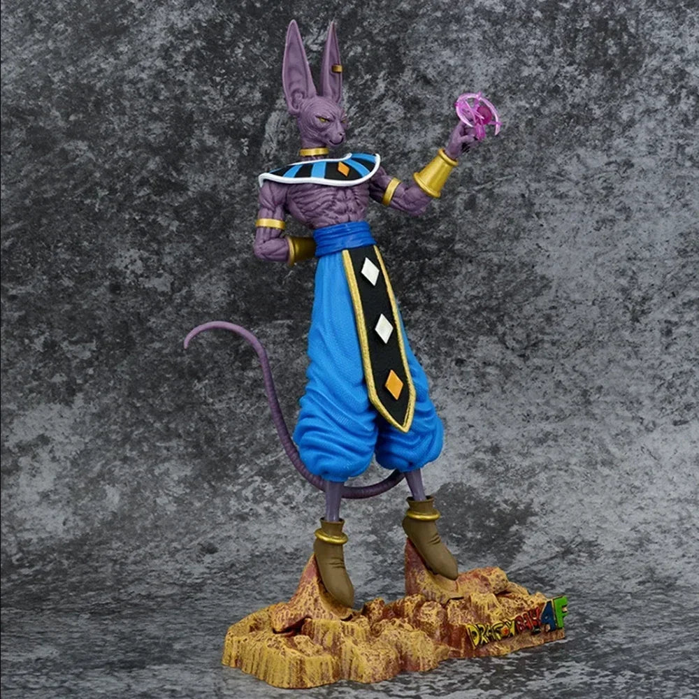 30cm Figurine Dragon Ball |  Beerus : Modèle du Dieu de la Destruction Beerus. Un excellent ajout à toute collection Dragon Ball Super, parfait pour les fans