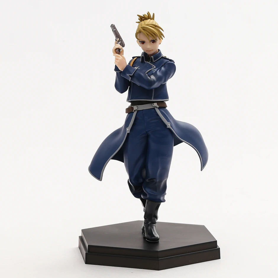 Figura Alquimista Fullmetal de 17 cm | Figuras detalladas de POP UP PARADE de Roy Mustang y Riza Hawkeye. Ideal para fanáticos y coleccionistas del anime.