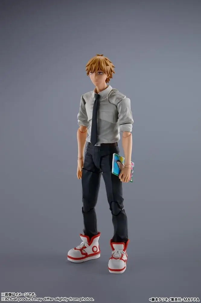 14cm Figurine d'action Bandai S.H.Figuarts Chainsaw Man | Figurine articulée collector de Denji en PVC, parfaite comme cadeau pour les fans de l'anime