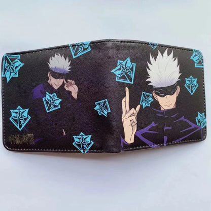 11.5x9cm Jujutsu Kaisen Wallet | Perfect bifold wallet for fans, this bifold design features compartments for bank cards, ID and change. Great for everyday use or as a cosplay accessory 