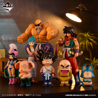 In Stock Original Bandai Dragon Ball Ichiban Kuji Son Goku Bulma Yamcha Chichi Master Roshi Collectible Anime Figures Model Toys