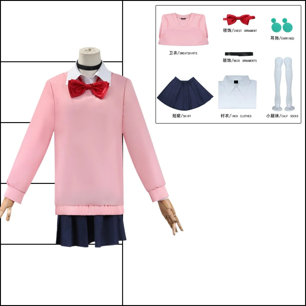 DAN DA DAN - Costume Cosplay Momo Ayase | Transformez-vous en Momo Ayase de Dan Da Dan avec ce costume cosplay complet ! Comprend une tenue fidèle à l'anime, idéale pour les conventions, Halloween, ou les fêtes costumées