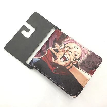 11.5x9cm Jujutsu Kaisen Wallet | Perfect bifold wallet for fans, this bifold design features compartments for bank cards, ID and change. Great for everyday use or as a cosplay accessory 